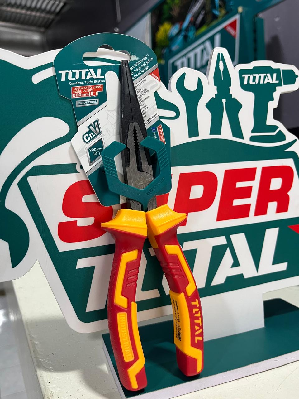 ALICATE PUNTAS LARGAS AISLADO 8 PULGADAS THTIP2381